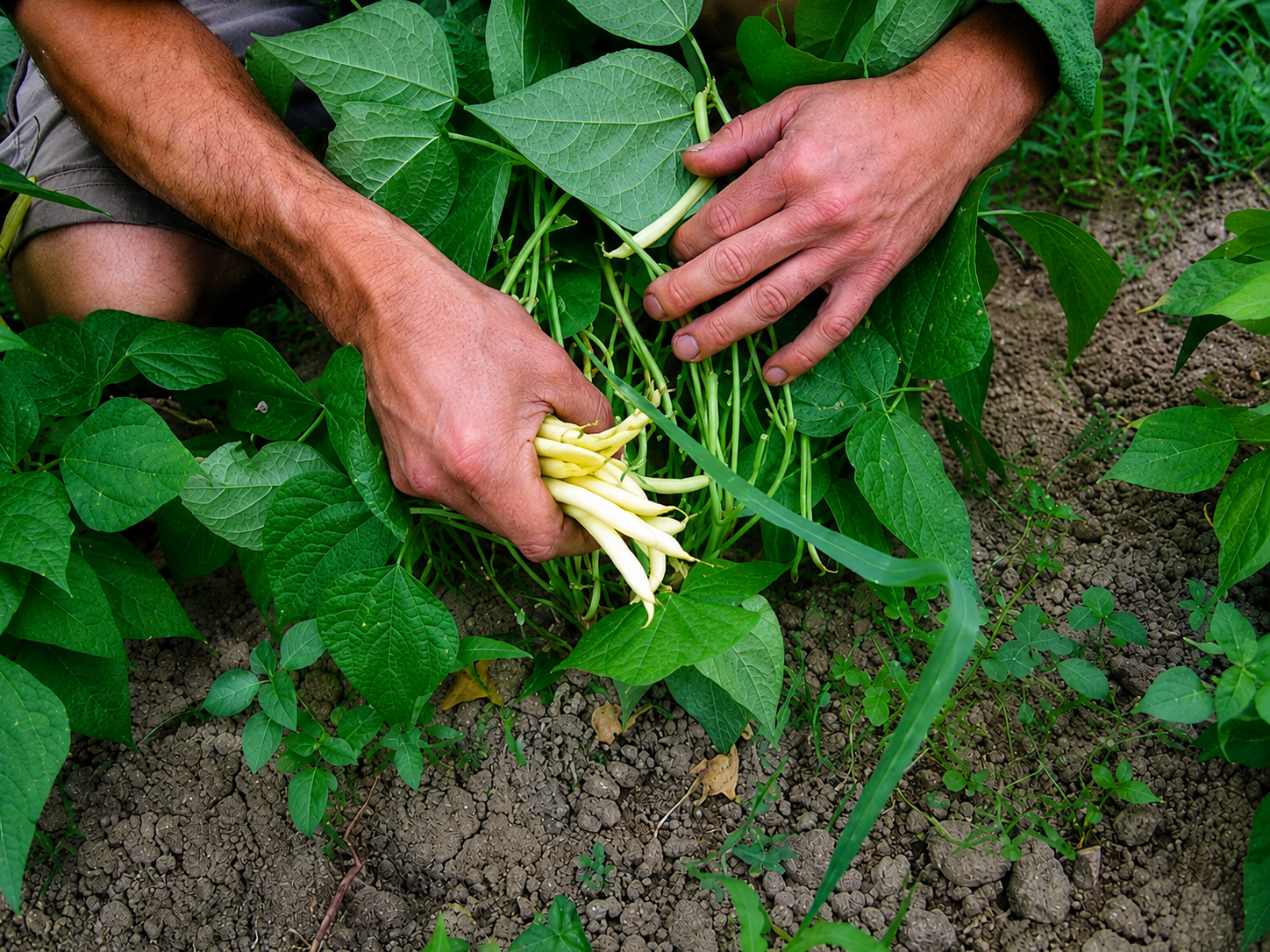 recolte haricots blancs